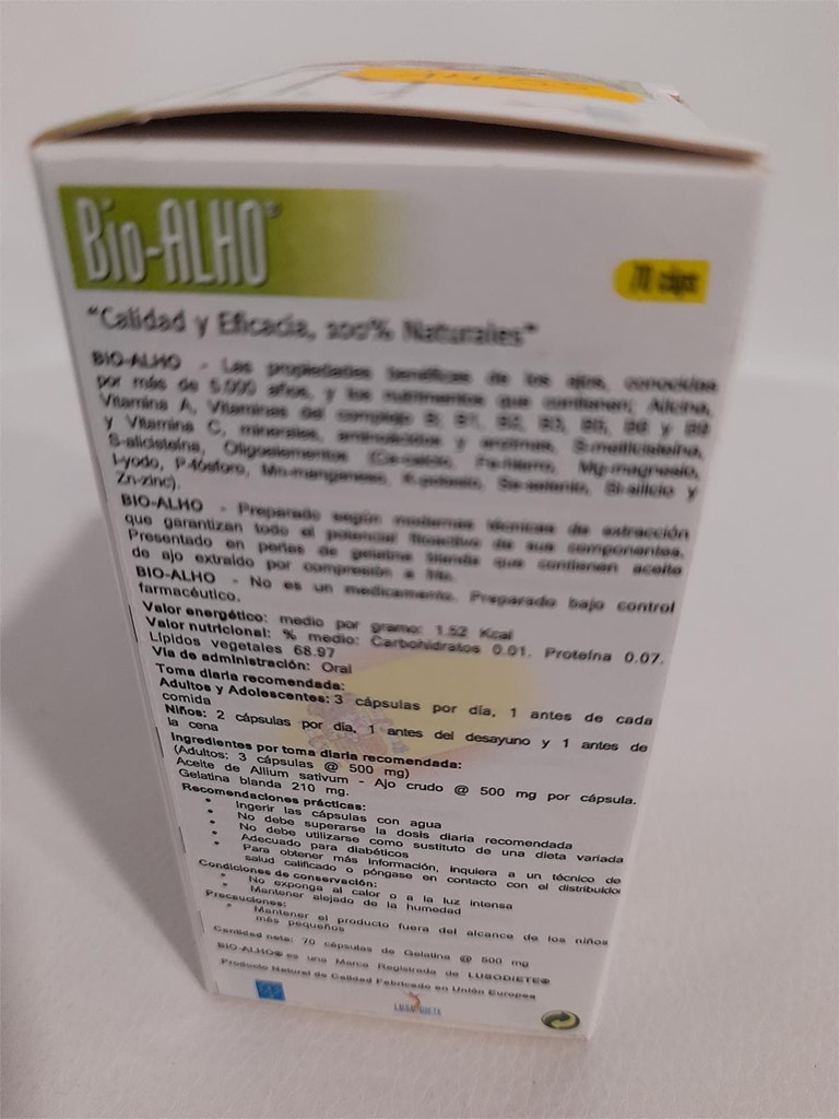 Foto 2 BIO-ALHO. 70 CAPSULAS 
