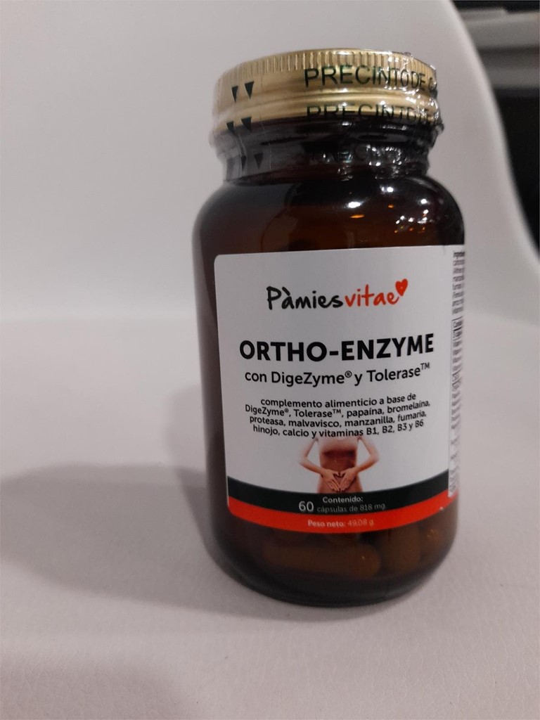 Foto 1 ORTHO-ENZYME CON DIGEZIME Y TOLERASE. 60 CAPSULAS. 
